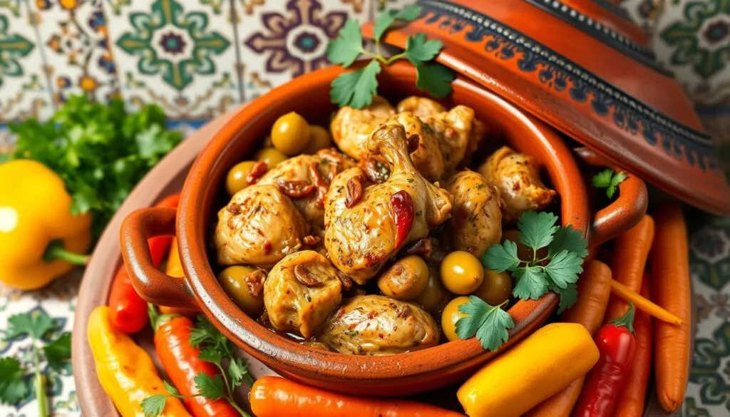Moroccan chicken dish Moroccan chicken dish