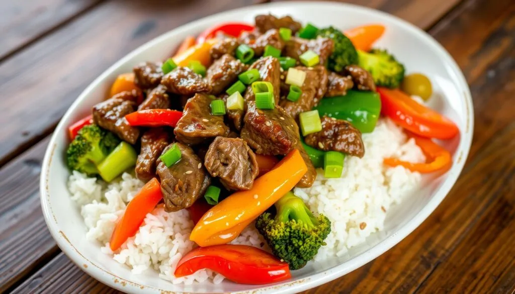 beef stir fry with rice beef stir fry with rice