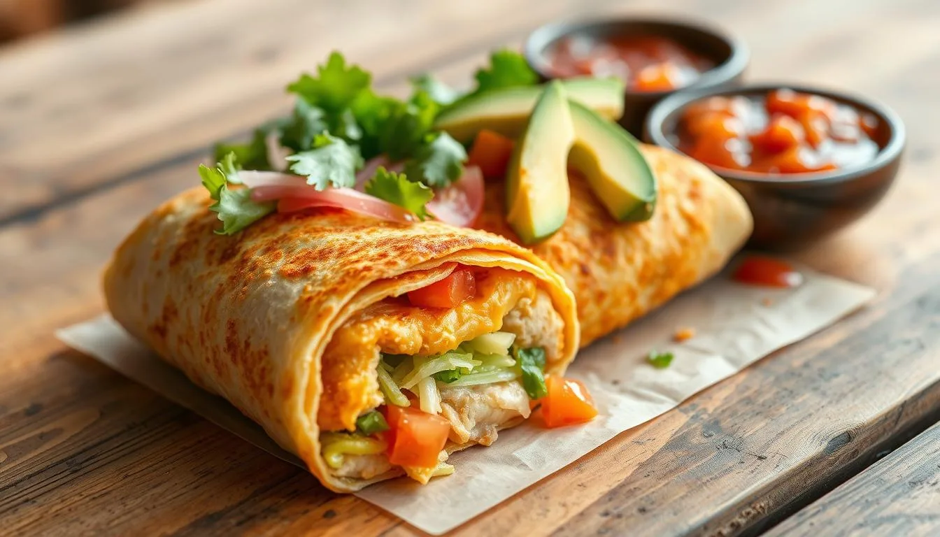 chicken crispy burrito