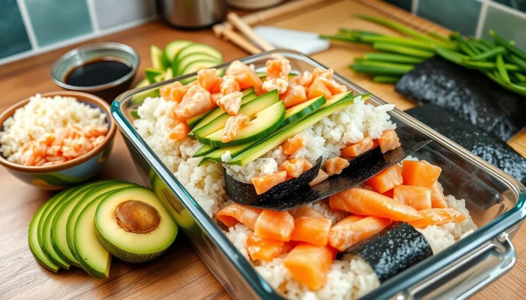 how to assemble baked sushi how to assemble baked sushi