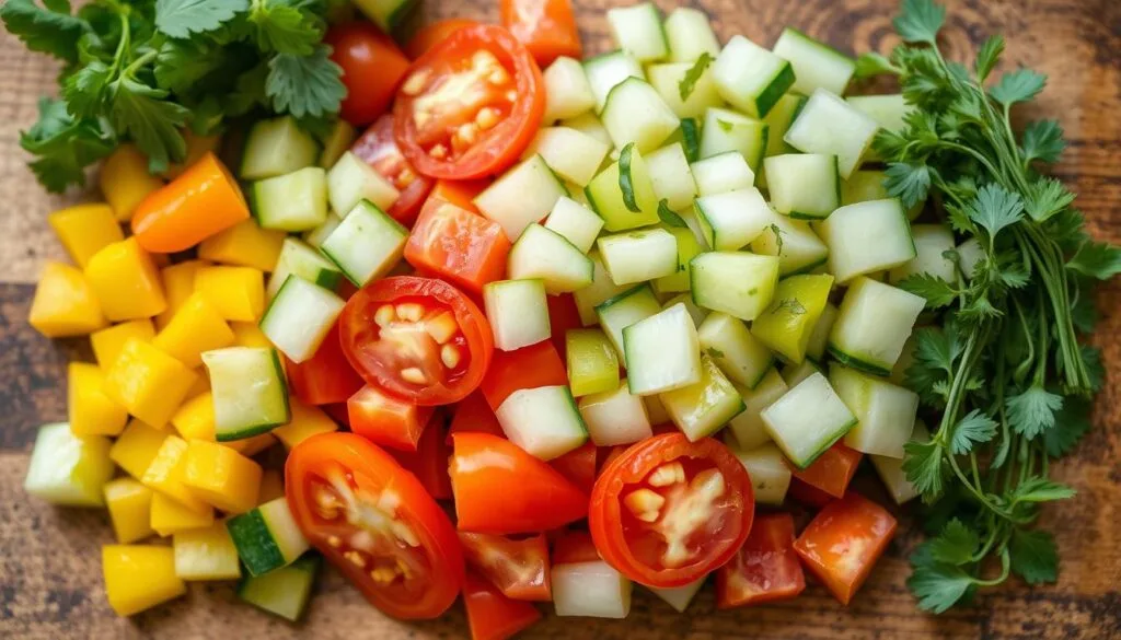 Diced vegetables Diced vegetables