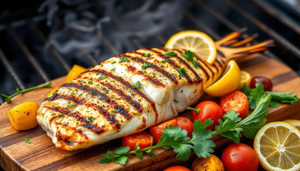 Grilled monkfish Grilled monkfish