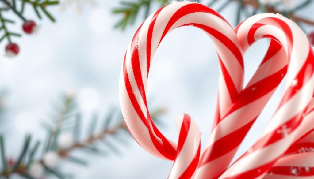 Peppermint candy canes Peppermint candy canes