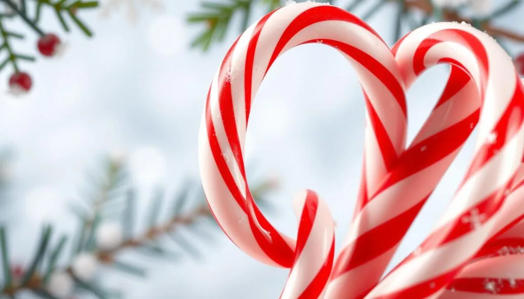 Peppermint candy canes Peppermint candy canes