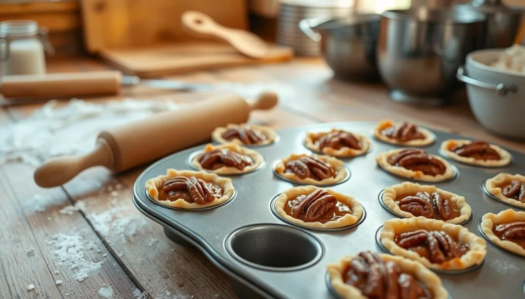 baking pecan pie bites baking pecan pie bites