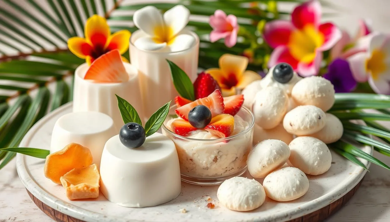 coconut milk dessert