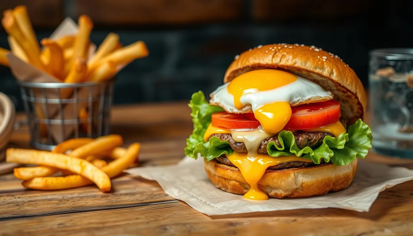 egg burger