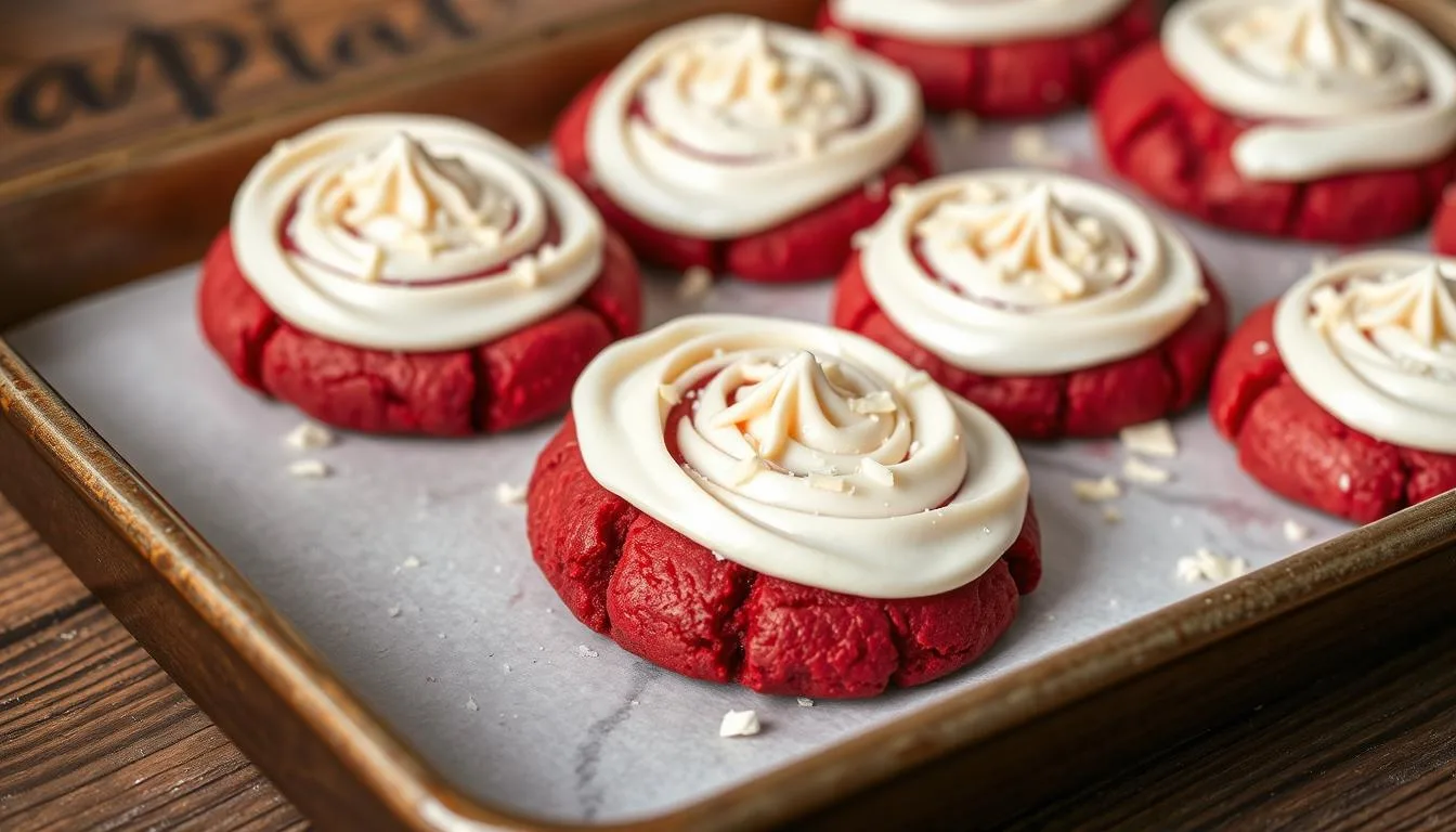 red velvet cake cookies