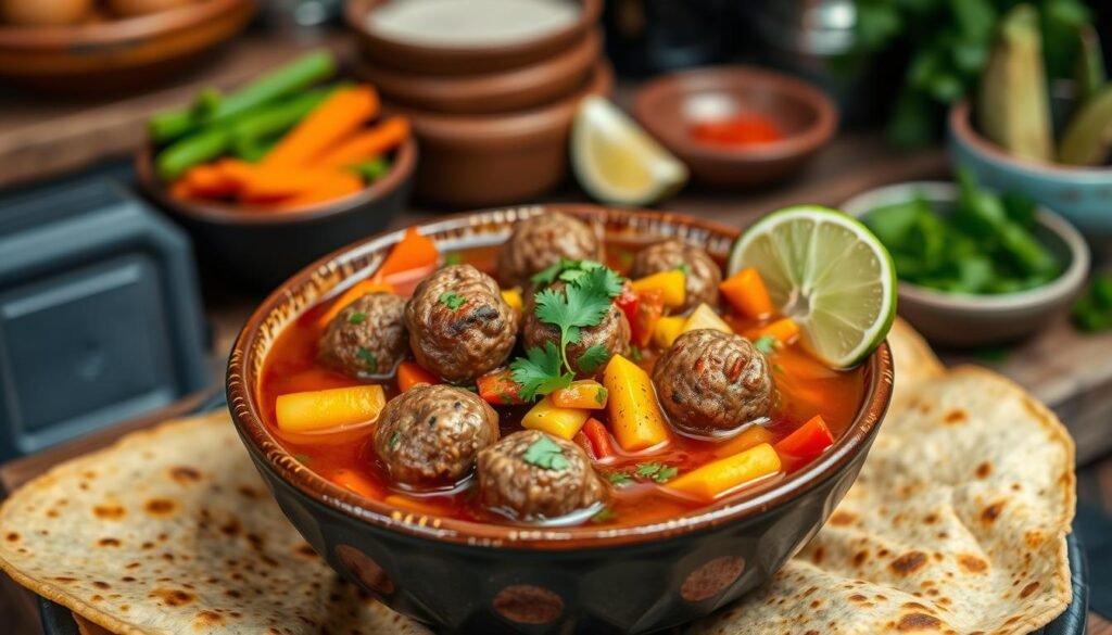 Albondigas Soup Serving Albondigas Soup Serving