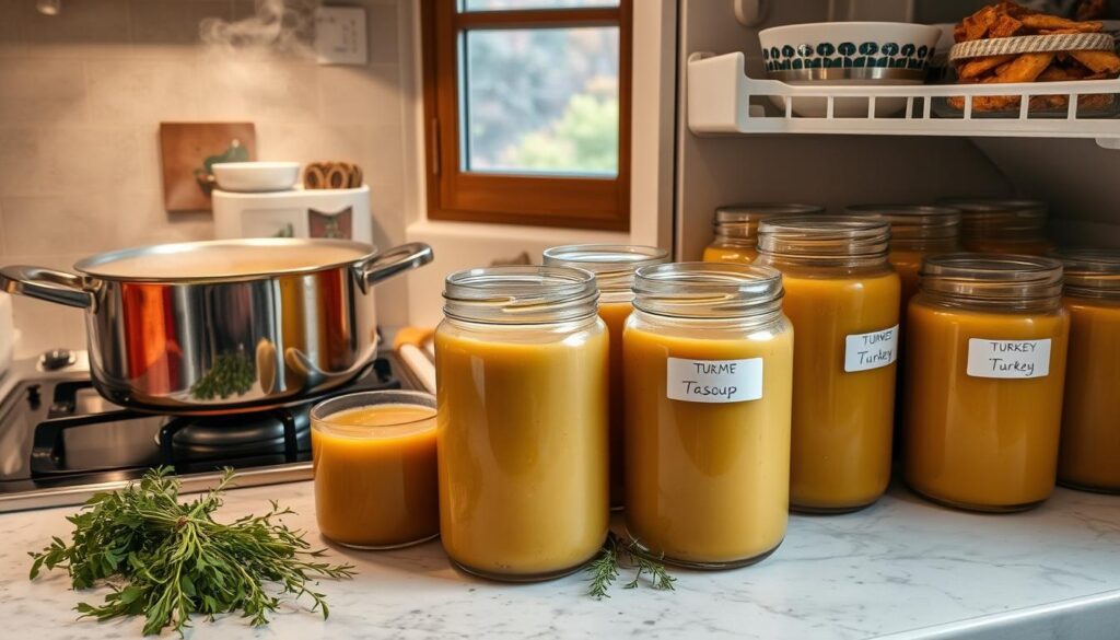 Storing turkey soup Storing turkey soup